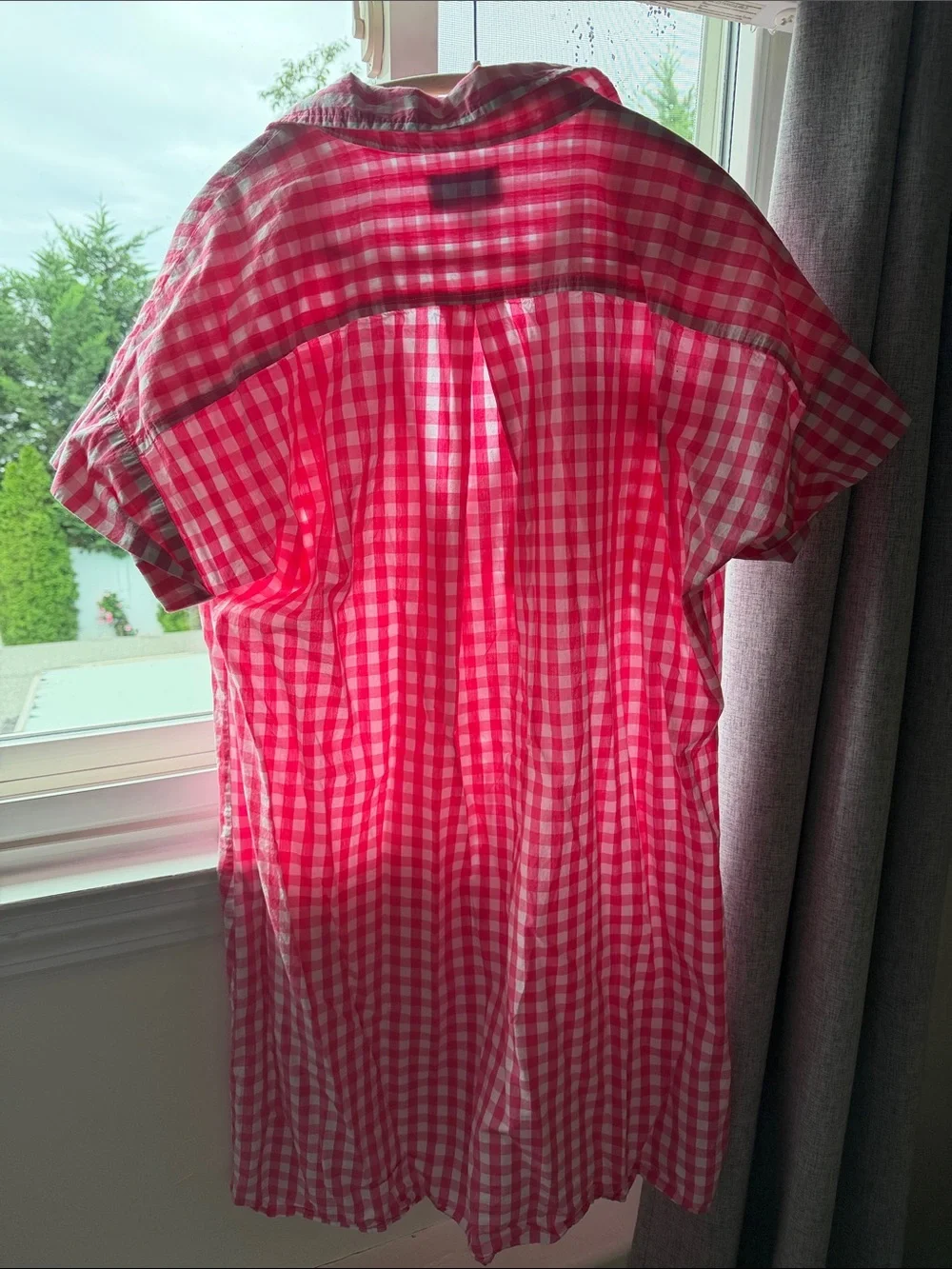 NAVYBLEU Pink Gingham Short-Sleeve Shirt